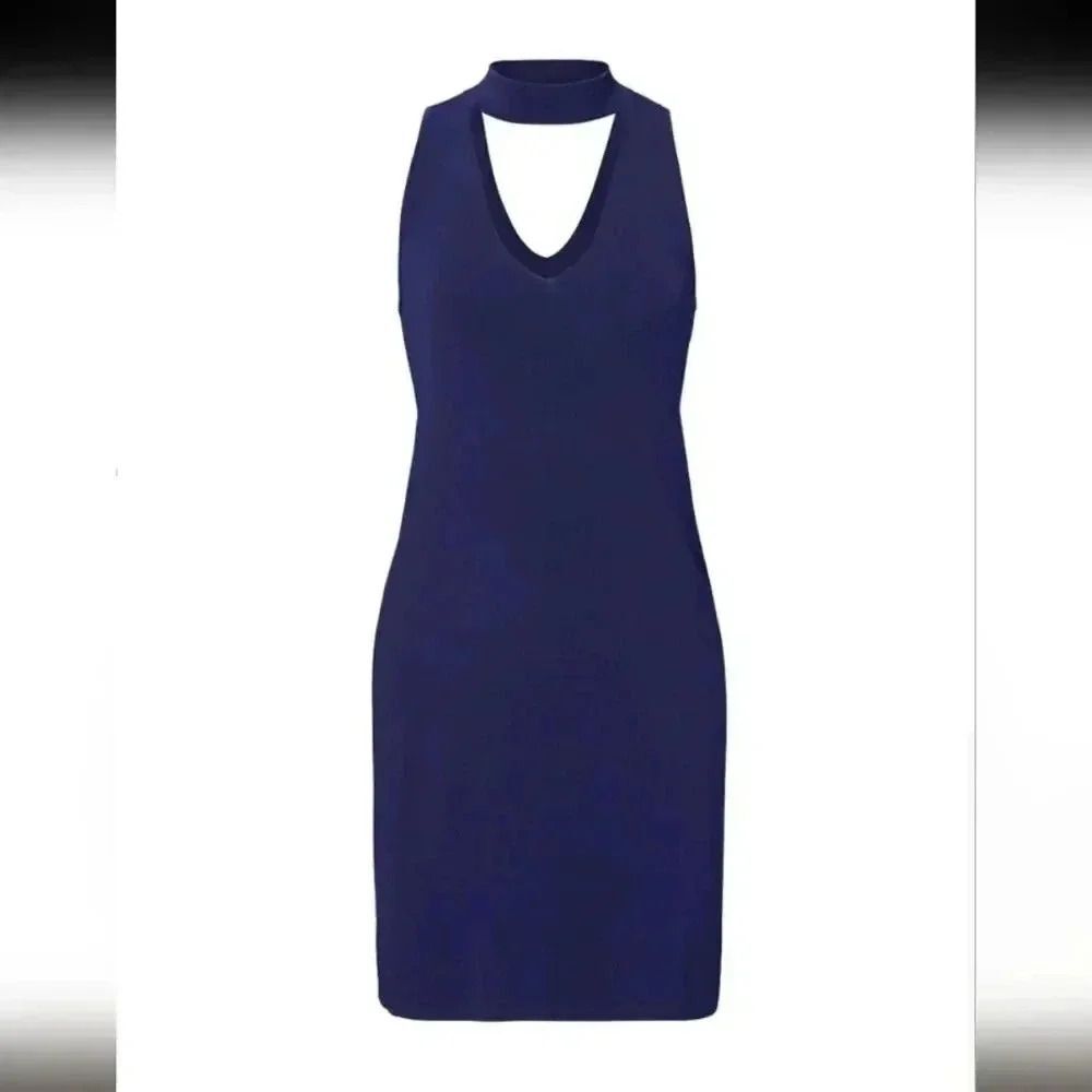 MILLY Blue Italian Structured Shift Dress Size S rtr15
